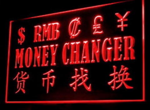 Money Exchange Instant Currency LED Neon Sign